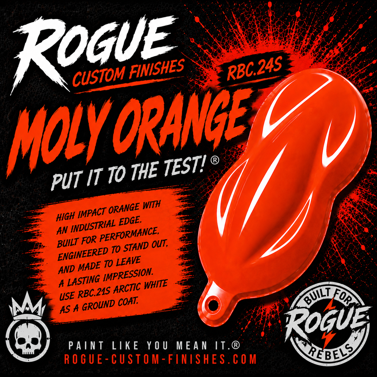 RBC.22S.Q Race Red Basecoat — Rogue Custom Finishes